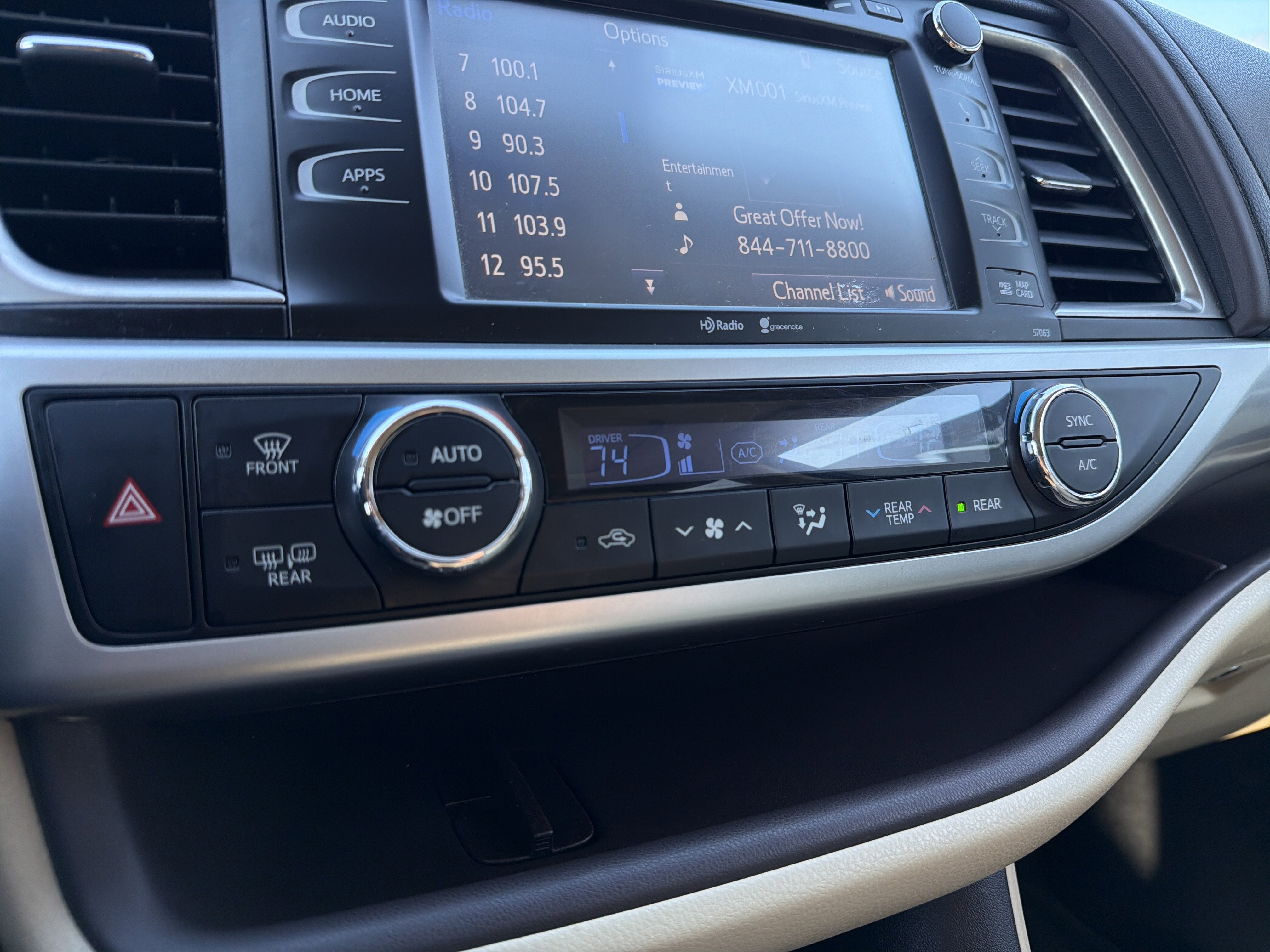 2015 Toyota Highlander XLE V6