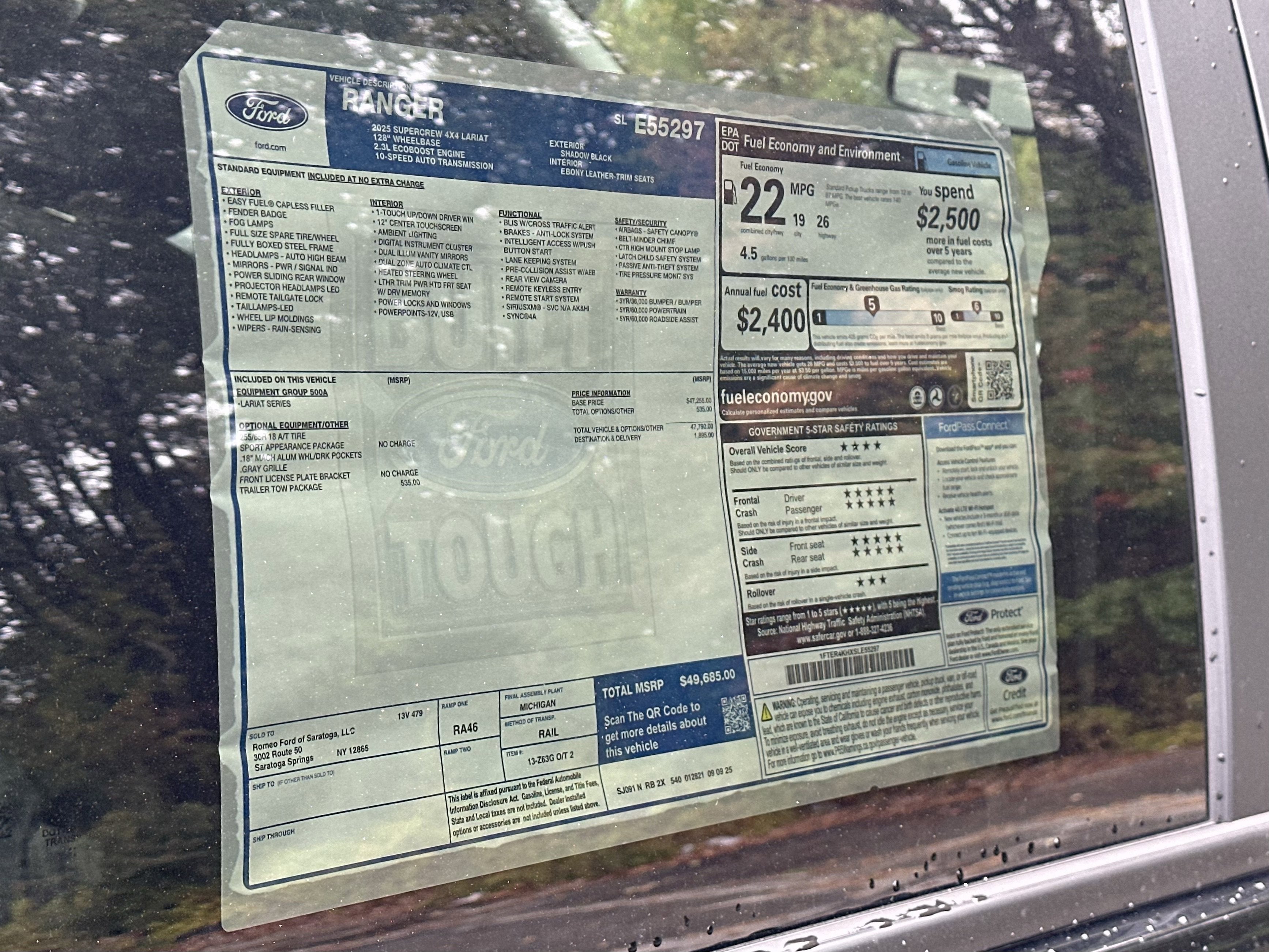 2025 Ford Ranger LARIAT