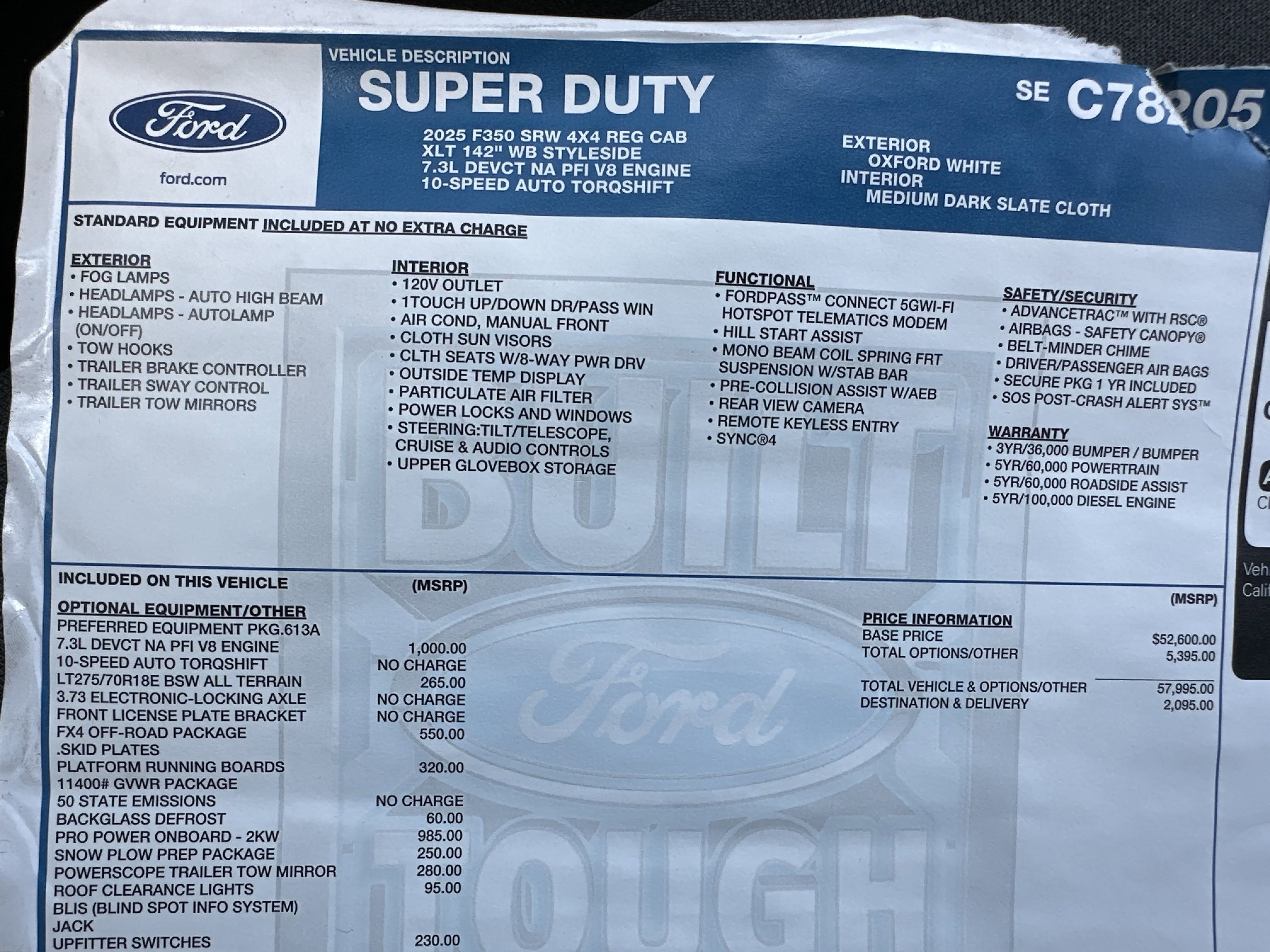 2025 Ford Super Duty F-350 SRW F-350® XLT