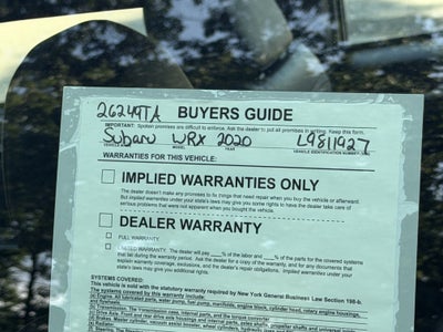 2020 Subaru WRX Limited