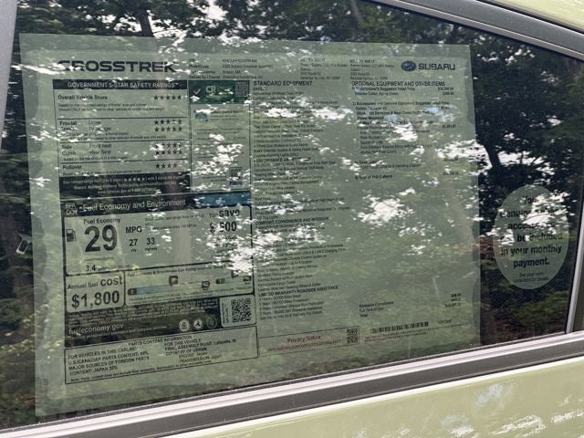 2025 Subaru CROSSTREK Sport