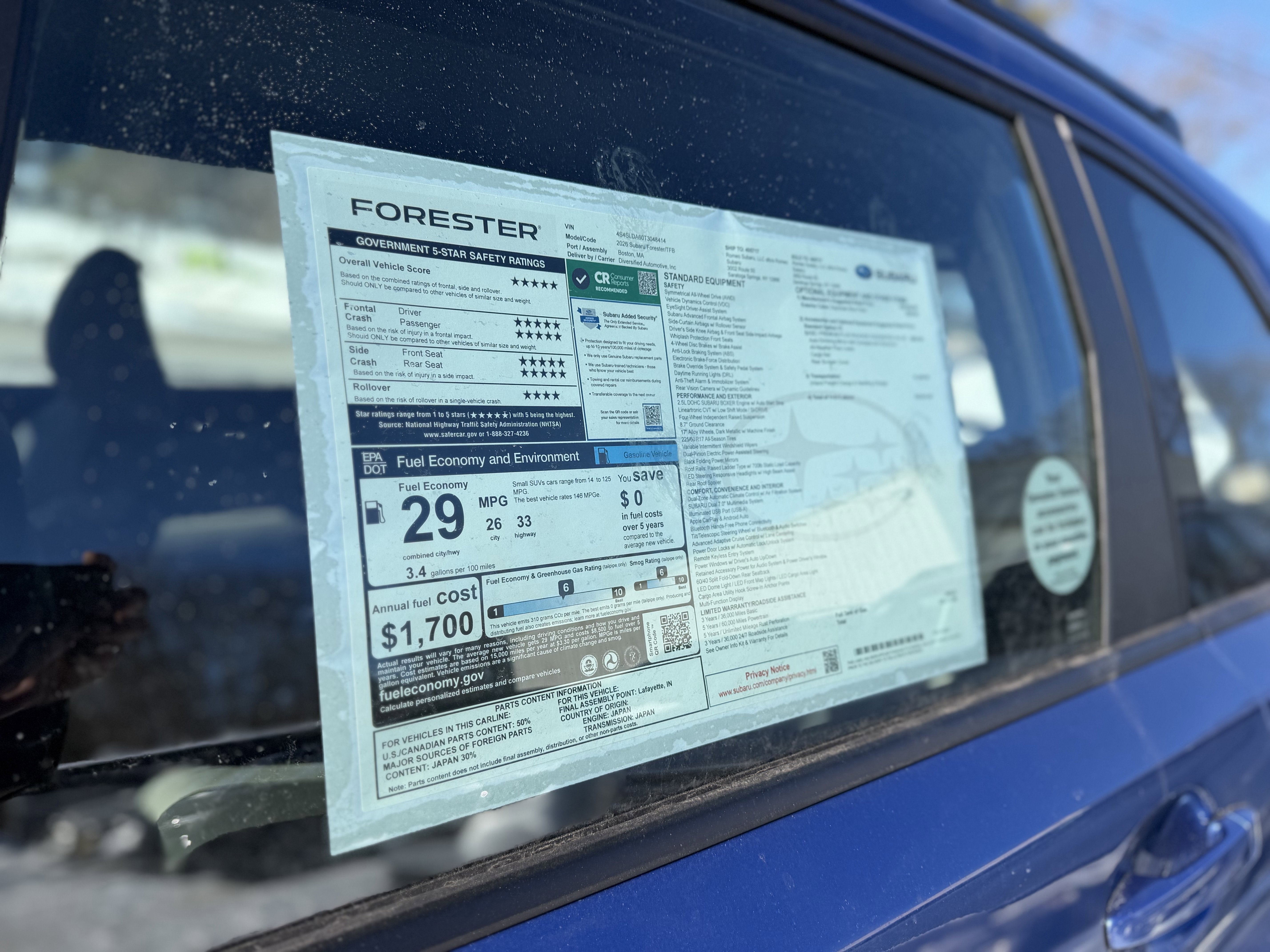 2026 Subaru FORESTER Standard Model