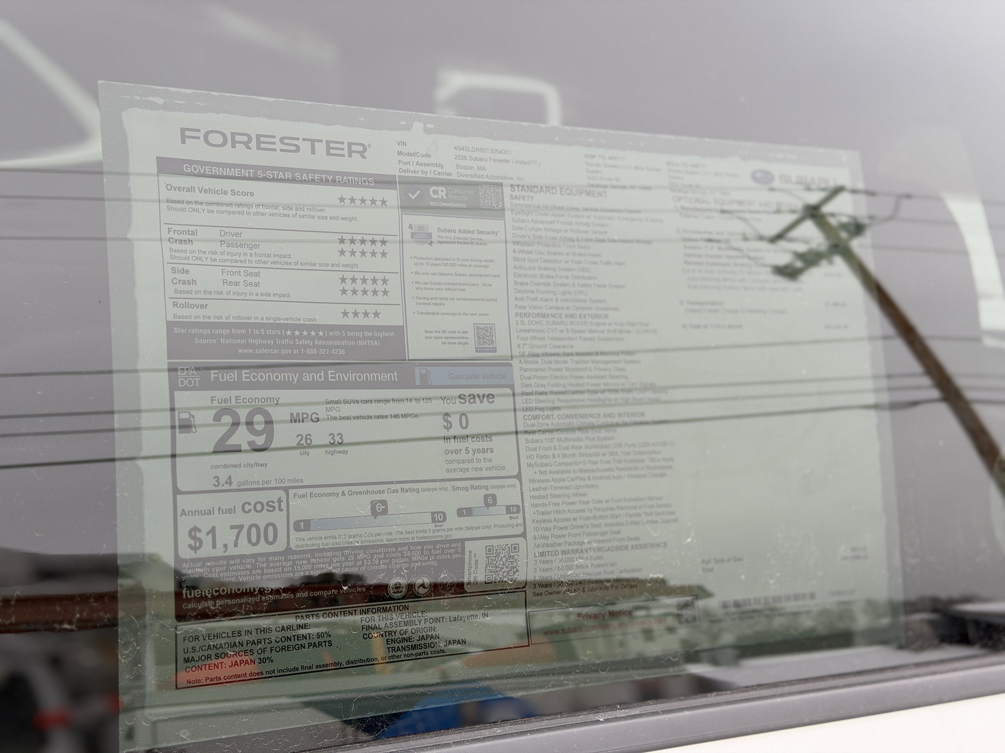 2026 Subaru FORESTER Limited