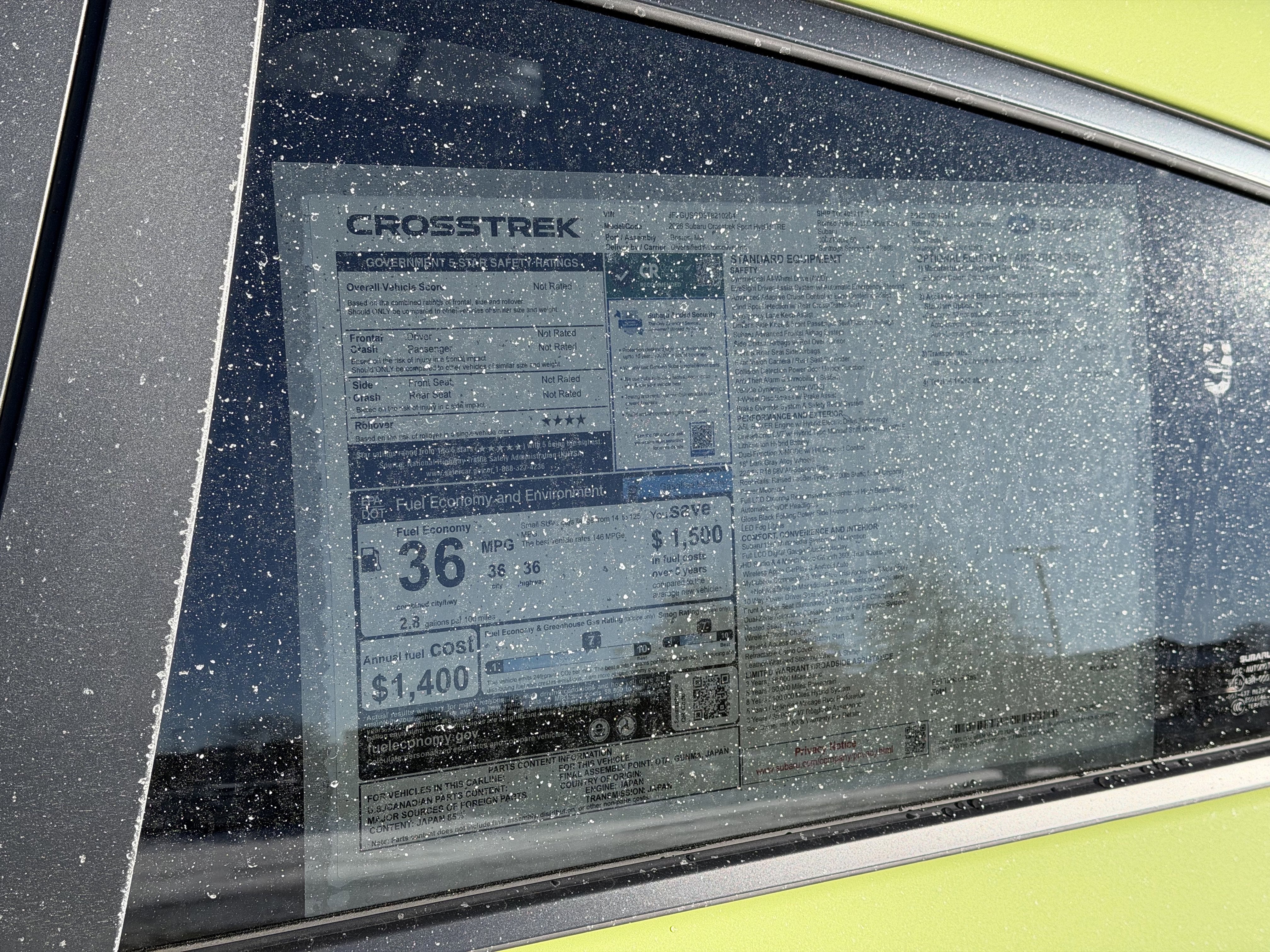 2026 Subaru CROSSTREK Sport Hybrid