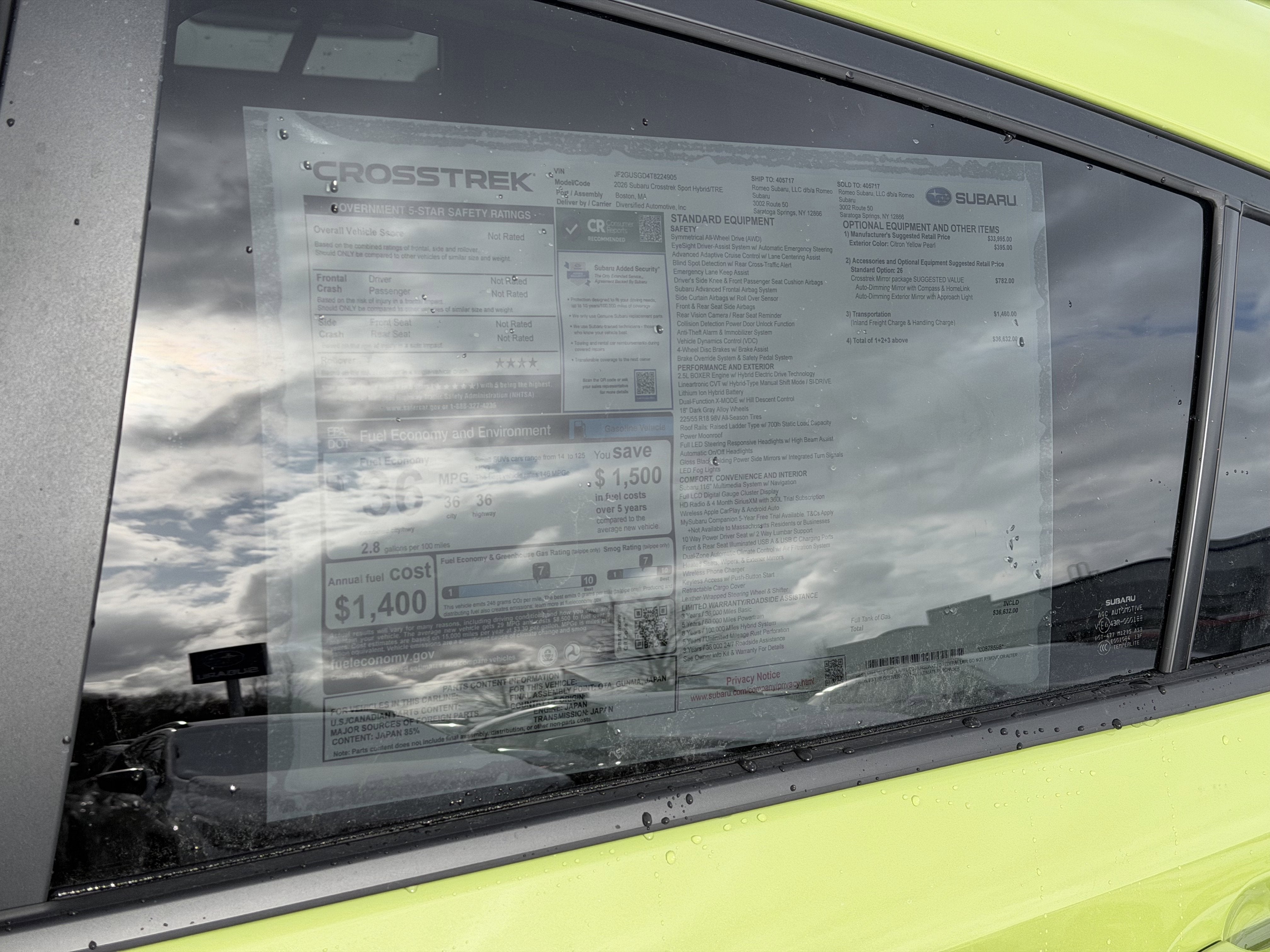 2026 Subaru CROSSTREK Sport Hybrid