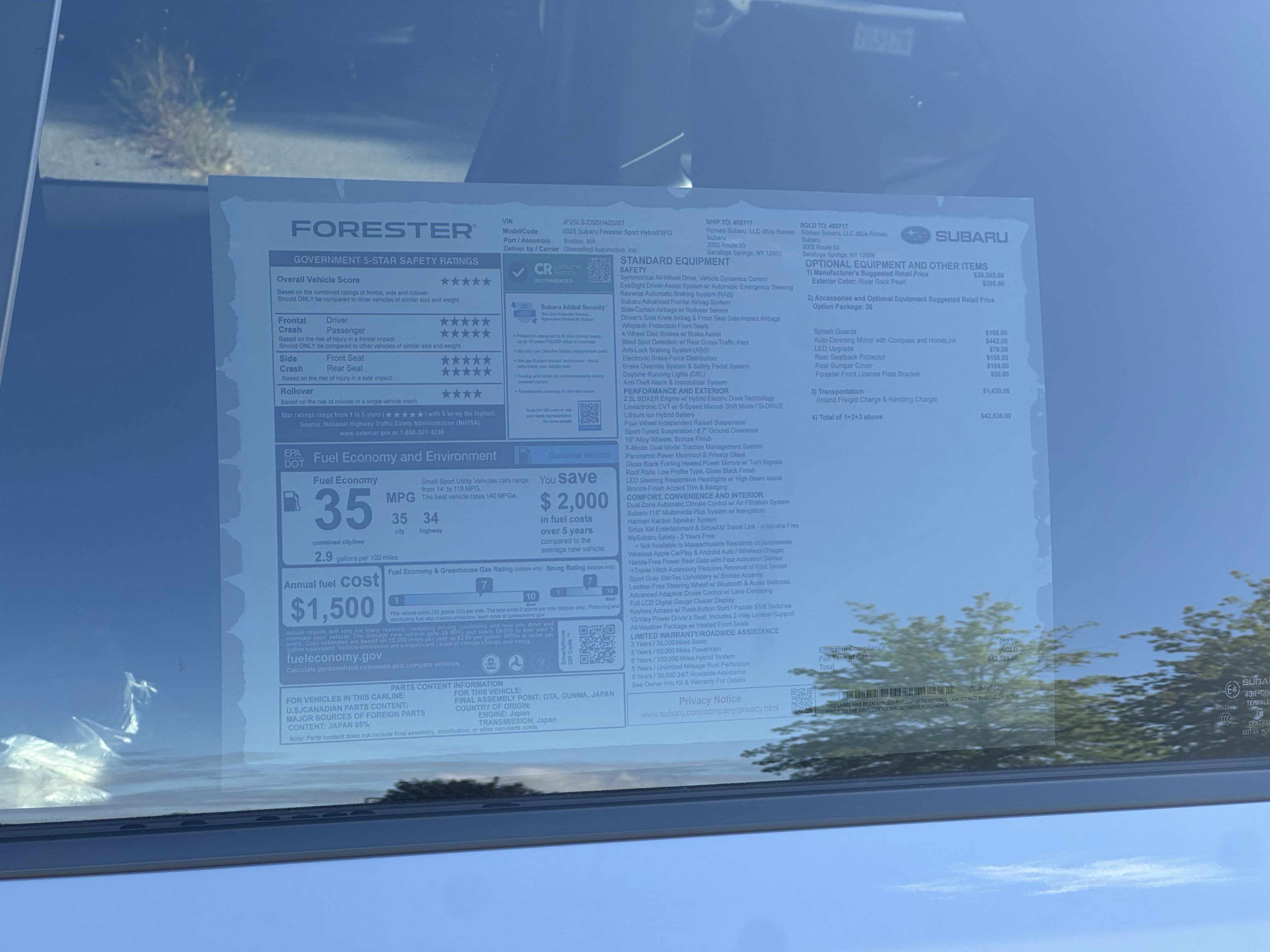 2025 Subaru FORESTER Sport Hybrid