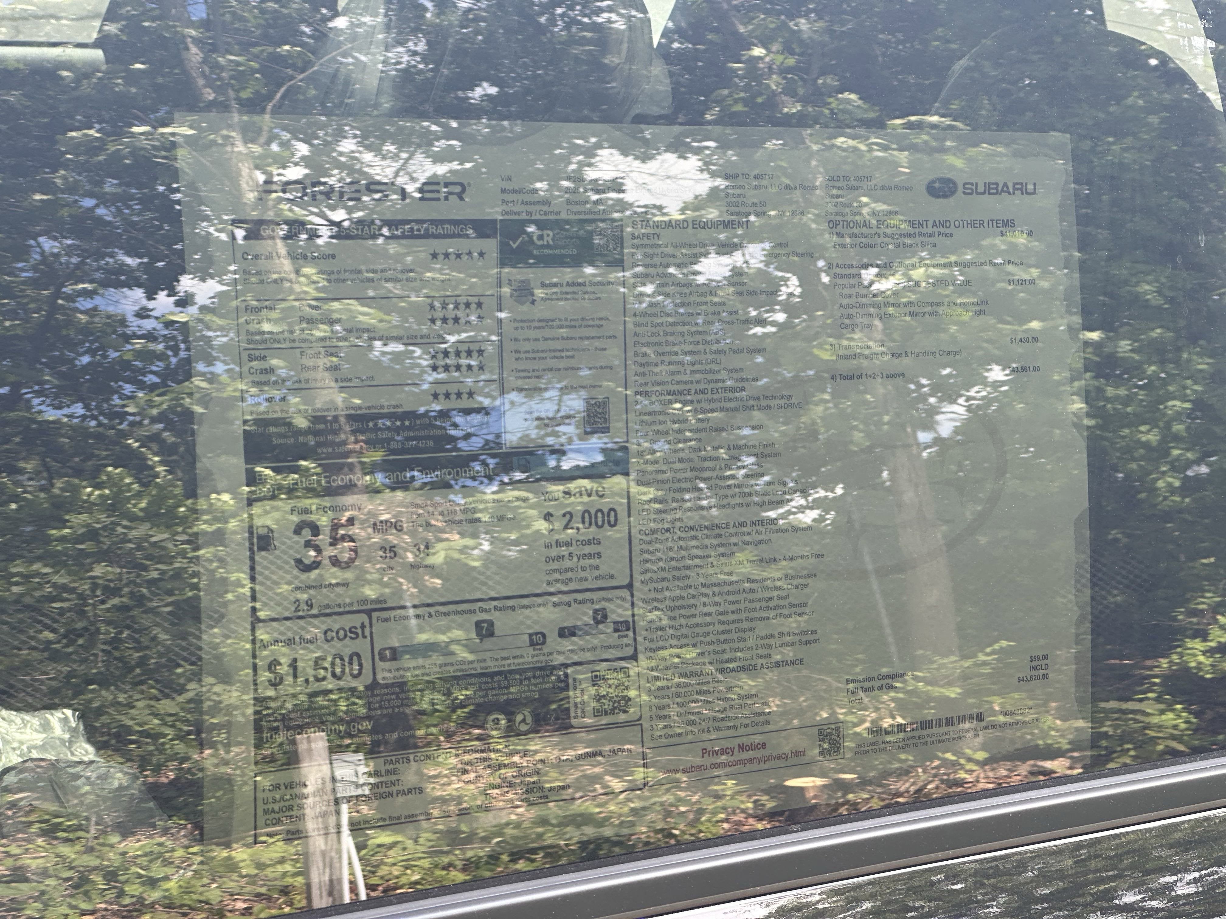 2025 Subaru FORESTER Limited Hybrid