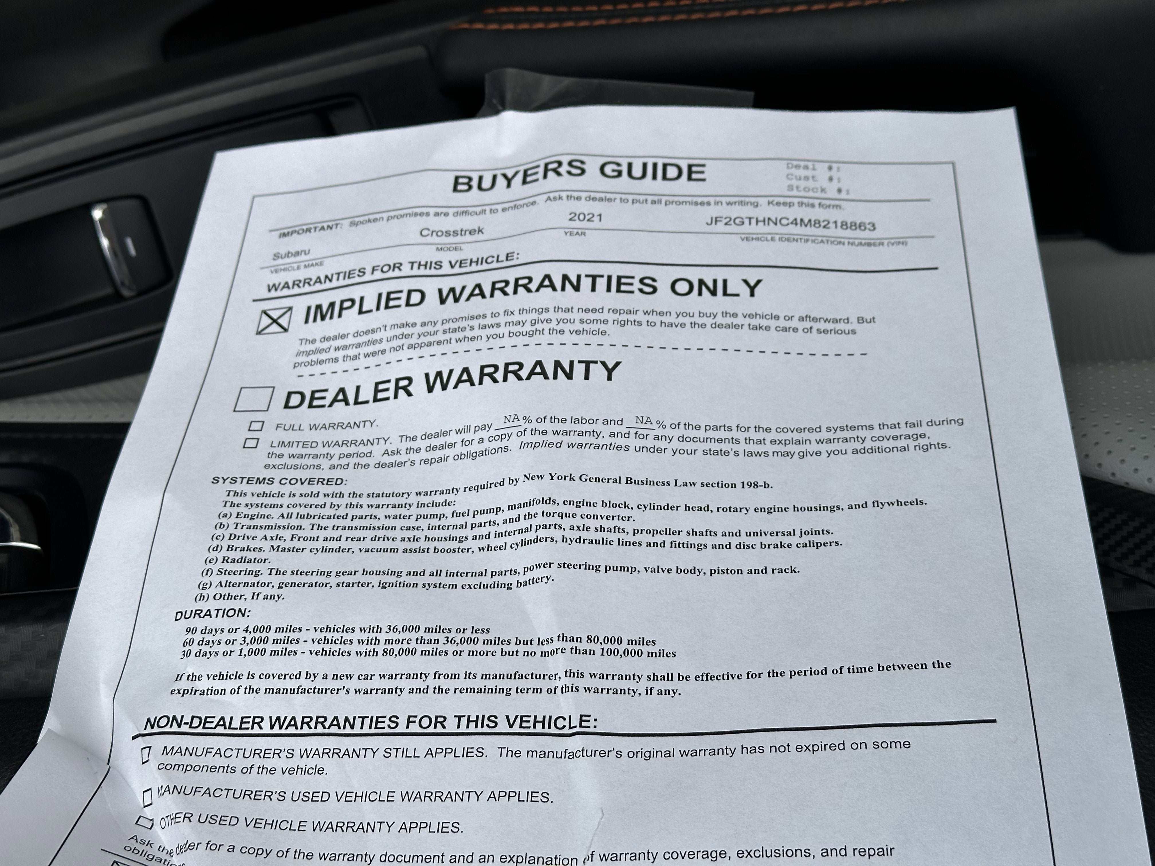 2021 Subaru Crosstrek Limited