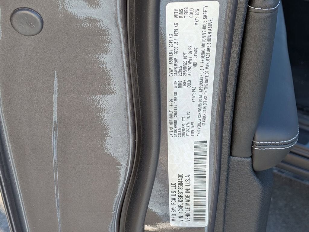 2026 Jeep Grand Cherokee L Limited Reserve
