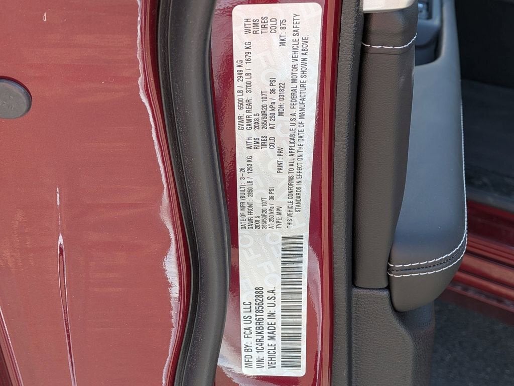 2026 Jeep Grand Cherokee L Limited Reserve