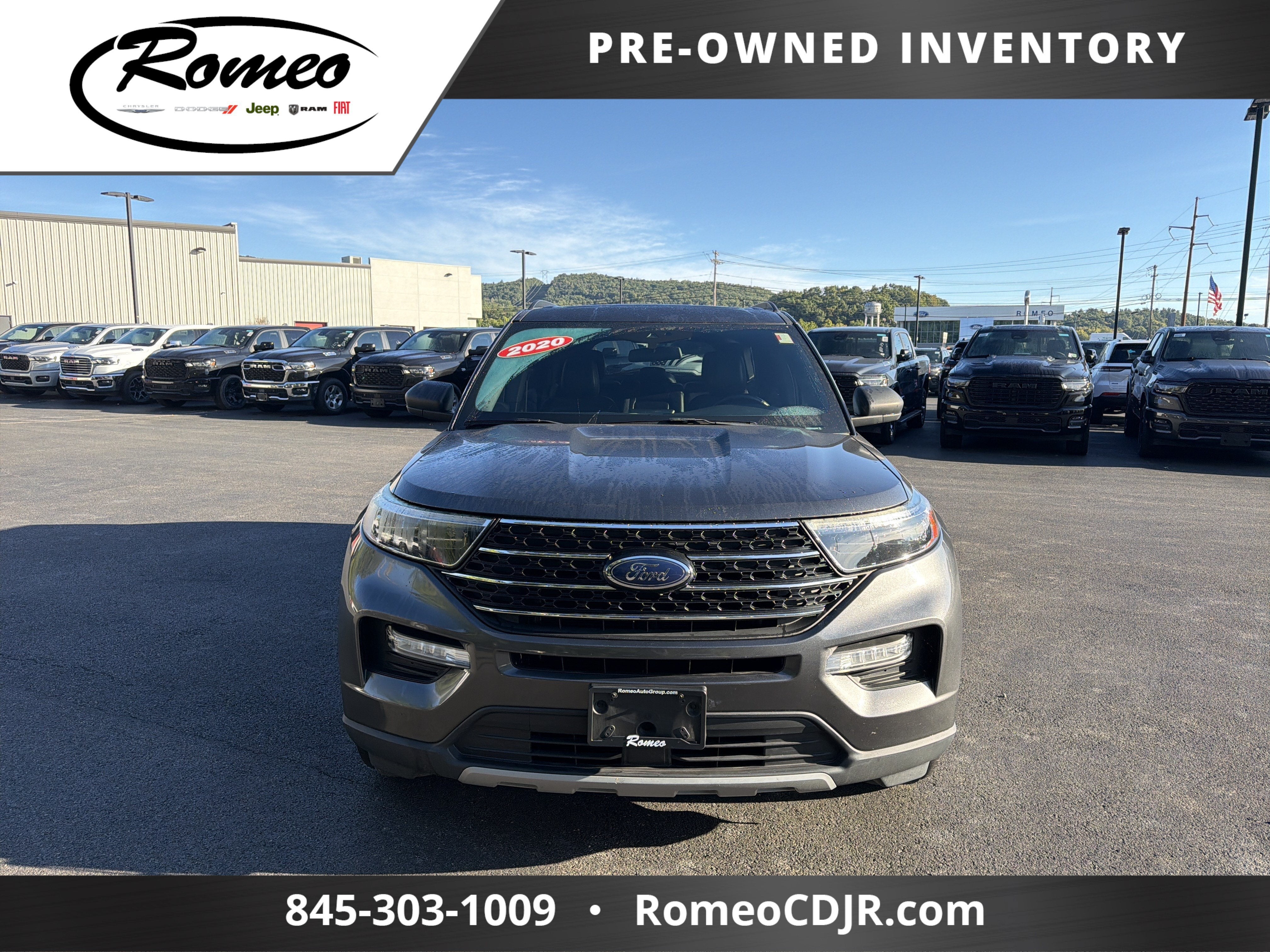 Used 2020 Ford Explorer XLT with VIN 1FMSK8DH2LGA46938 for sale in Glens Falls, NY