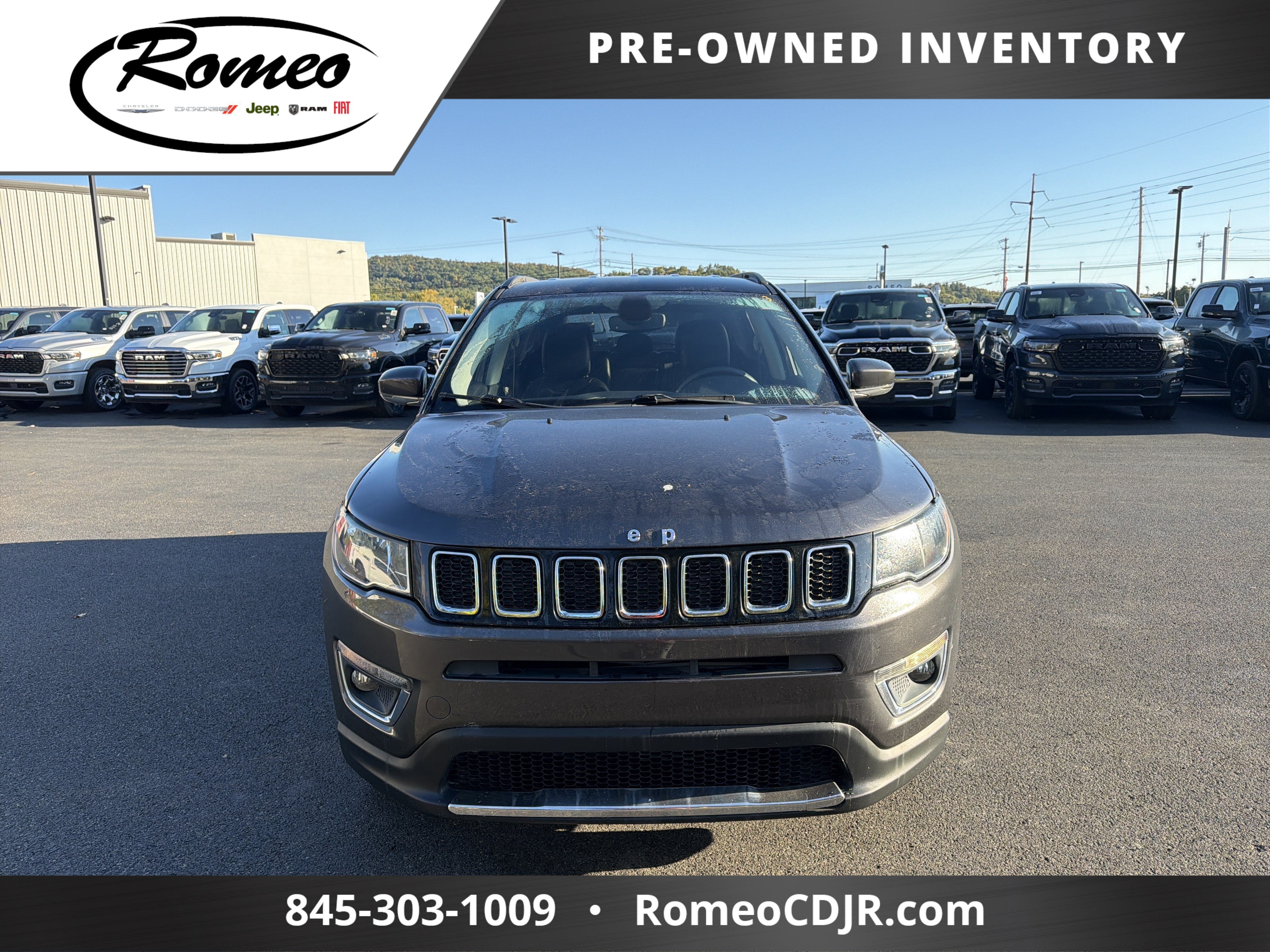 Used 2019 Jeep Compass Limited with VIN 3C4NJDCB1KT768258 for sale in Glens Falls, NY